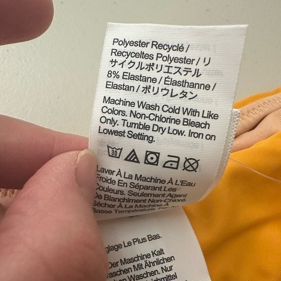 J.Crew Scrunchie-Strap Full-Coverage Bikini Bottom Size XXS Dandelion Yellow - Picture 5 of 7